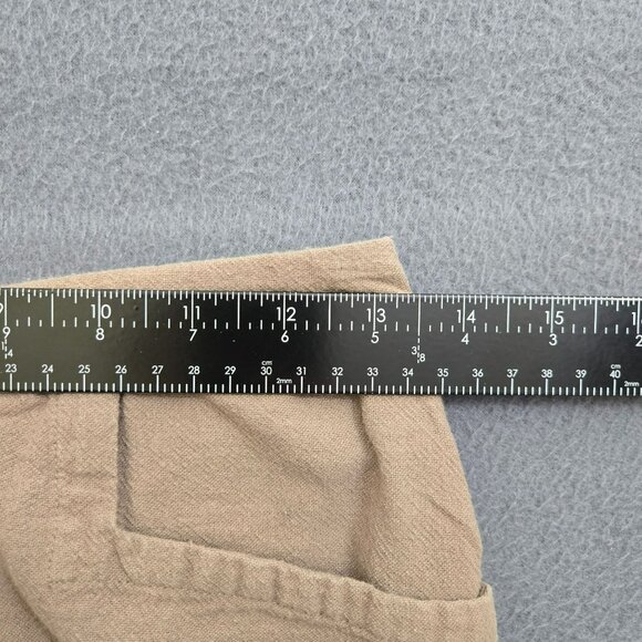 Soft Surroundings Women PXS Brown Relaxed Fit 100% Cotton Wide Leg Lounge Pants - Picture 10 of 10